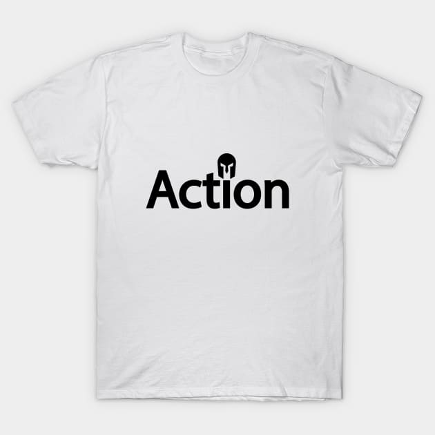 Action typography design T-Shirt by DinaShalash